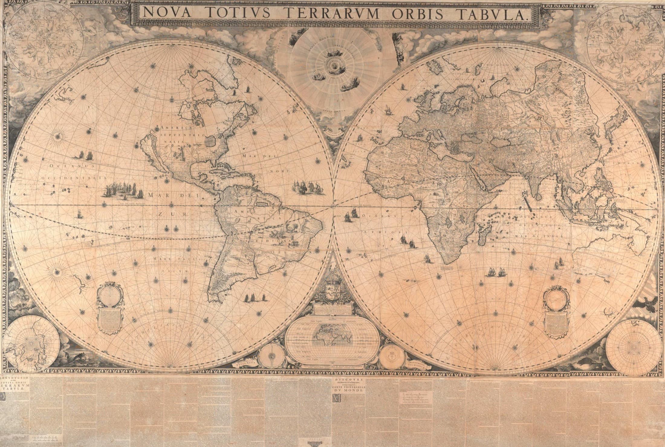 Detail of Joan Blaeu's 1648 world map.